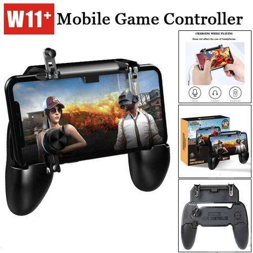 Mobile Game Controller for iOS & Android Aim W11+ Gaming Accessory Kit  (Black, For Andro