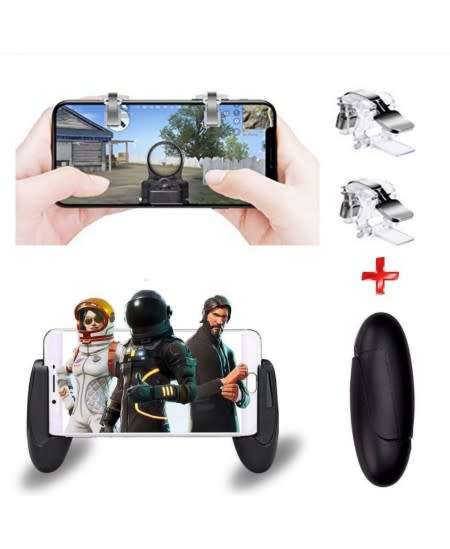 Mobile Game Controller for iOS & Android Aim W11+ Gaming Accessory Kit  (Black, For Andro