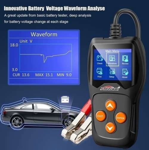 Car Battery Tester - Konnwei Battery Tester - Konnwei KW600 Battery Tester with updateable Software