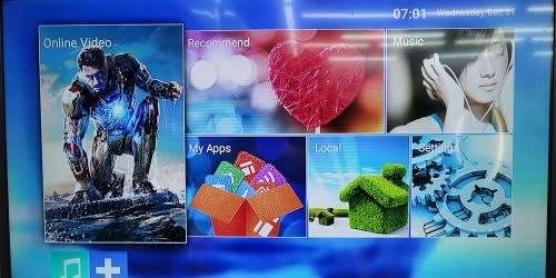 Android TV Box - 4K Android 9 TV Box with Mini Wireless Keyboard - Q4Pro Android TV Box