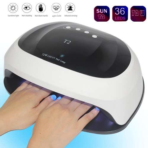 72W UV LED Nail Lamp For Manicure And Pedicure-T2