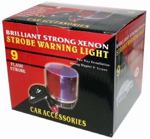 Security Light - Strobe warning Light - Magnetic 12V Security Strobe Warning Light