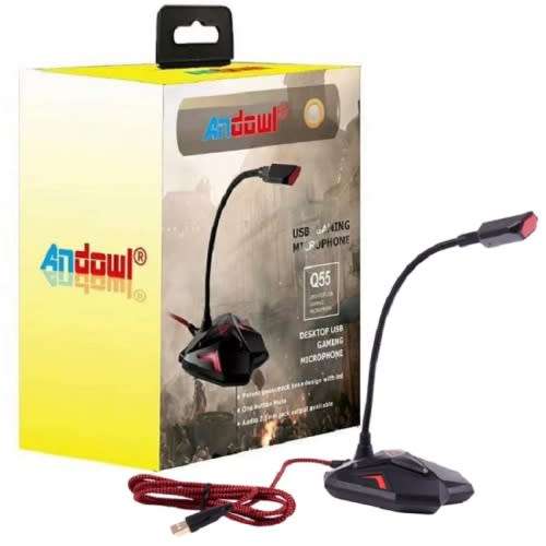 Microphone - Desk Top Condenser Microphone - USB connector Condenser Microphone Q-55