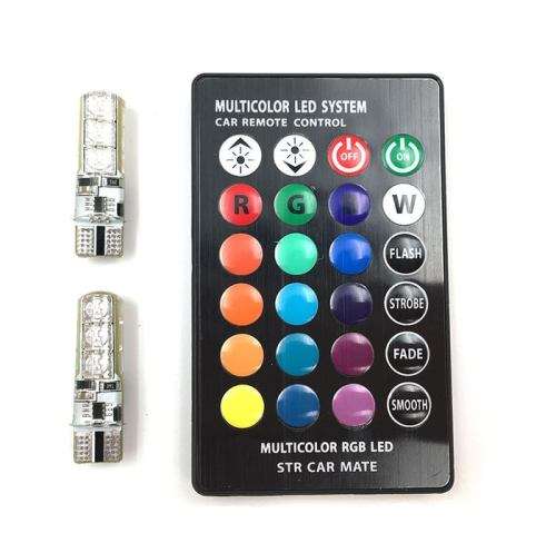 T10 5050 SMD RGB Remote 6 LED Controller Reading Wedge Light Bulb