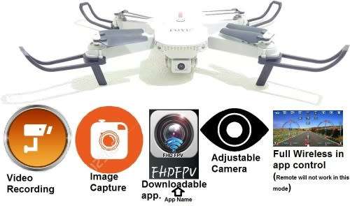 Drone - Mini Drone - Folding Wing Mini Drone with Mobile connectivity - FO-F707 Mini Drone