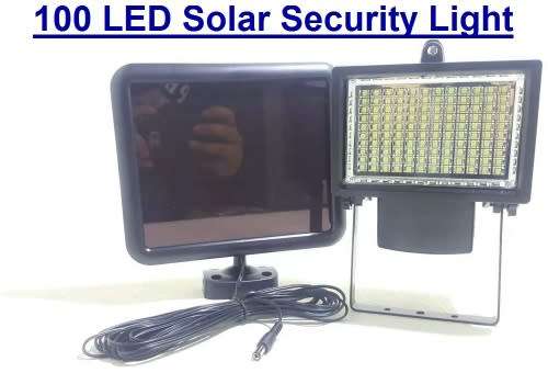 Solar Floodlight - 100 LED Solar Light - 100 LED Solar Garden Security Floodlight