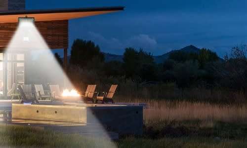 Solar Floodlight - 100 LED Solar Light - 100 LED Solar Garden Security Floodlight