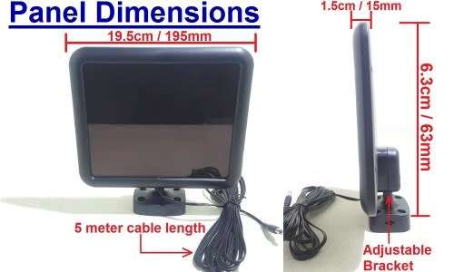 Solar Floodlight - 100 LED Solar Light - 100 LED Solar Garden Security Floodlight