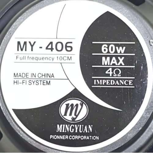 Speaker - 60W Mid-range Door Speaker - 10cm 60W PP Cone Car Speaker fits most OEM locations