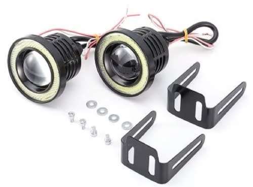 Fog Lights - LED Angel Eye Fog Light - White Fog + White Angel Eye LED Light