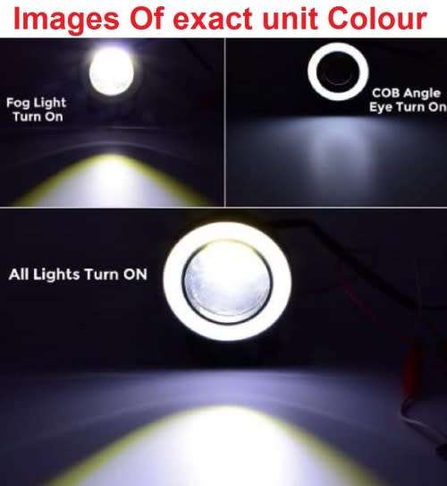 Fog Lights - LED Angel Eye Fog Light - White Fog + White Angel Eye LED Light