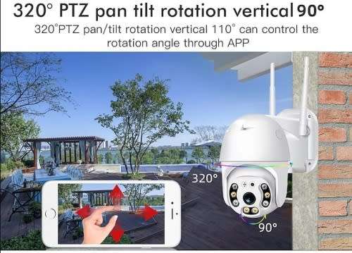 Waterproof OUTDOOR WIFI IP Camera, Alarm, Motion Detection, Two-way Communication