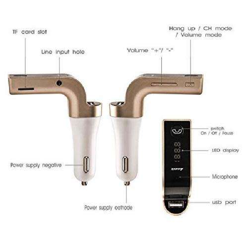 Bluetooth Car Charger - Car G7 Charger, FM radio and Bluetooth reciever
