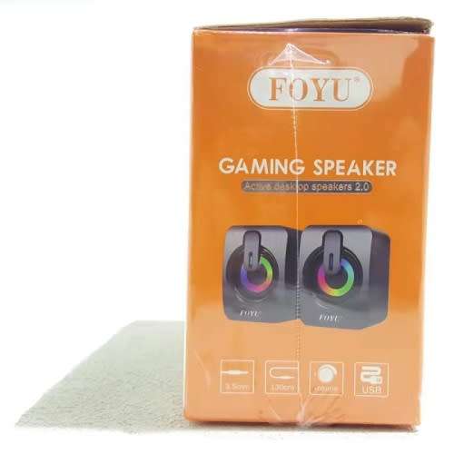 Computer Speakers - PC Gaming Speakers - Mini RGB PC Speakers FO-D390