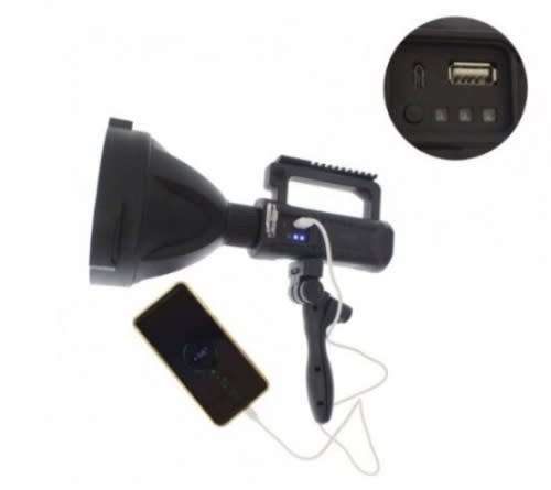 Torch - Rechargeable Pistol type LED Flashlight - Multi-function pistol Torch