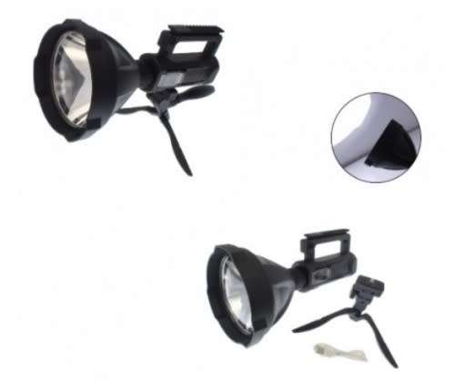 Torch - Rechargeable Pistol type LED Flashlight - Multi-function pistol Torch