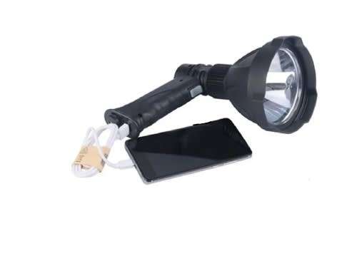 Torch - Rechargeable Pistol type LED Flashlight - Multi-function pistol Torch