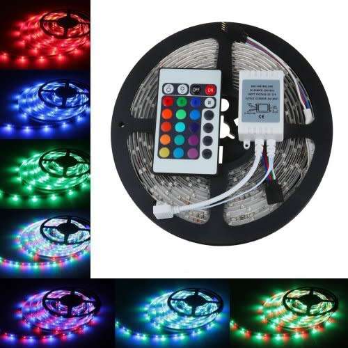 LED Light Strip - 5050 Multi-Color LED Strip Light - 5m RGBW LED Remote Controlled Light Strip