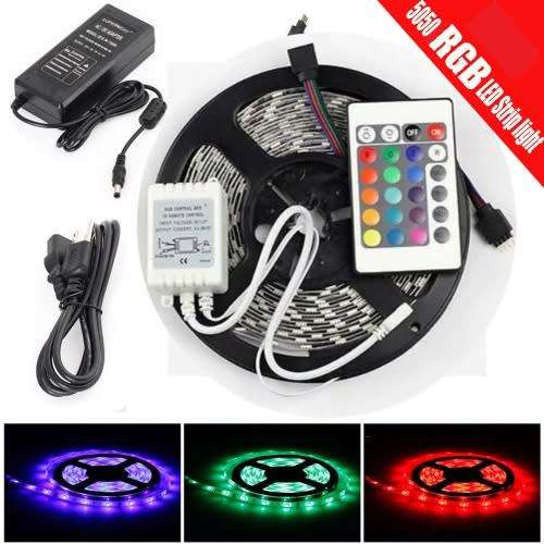 LED Light Strip - 5050 Multi-Color LED Strip Light - 5m RGBW LED Remote Controlled Light Strip