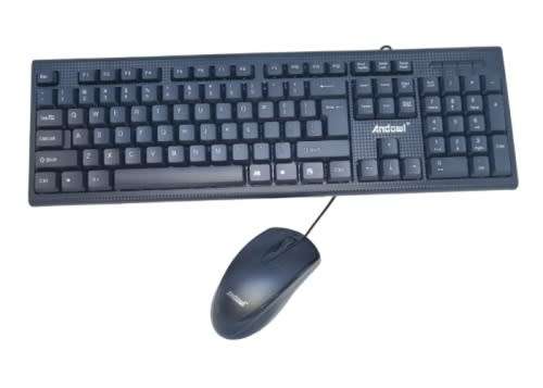 Keyboard - 2-in-1 Keyboard Set - Wired Office Style Keyboard and Mouse