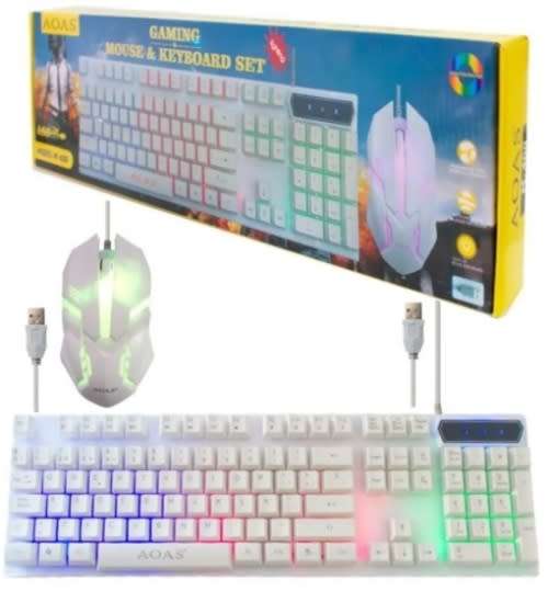 Keyboard - 2-in-1 Keyboard Set - Wired RGB Backlit Keyboard and Mouse