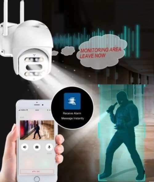 IP Camera - Wifi PTZ Camera - PTZ Camera - IP Wireless 360 PTZ Panoramic Camera