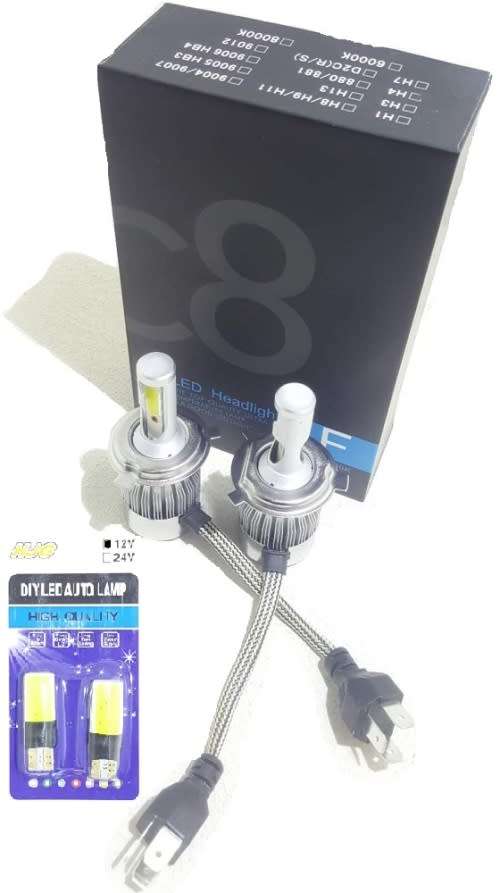 LED Headlight Special!!! C8 H4 3pin LED Headlight Kit + Free T10 LED Light Special!!!!