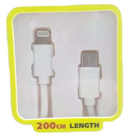 iPhone Charging Cable - Apple Data and Charging Cable - 2m Lightning to Type C 3.1A Charging Cable