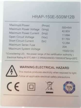 500W Solar Panel - Mono Cell 500W Solar Panel - Inkwe500W Mono Cell Solar Panel