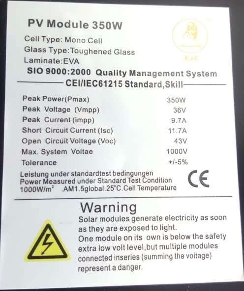 350W Solar Panel - Mono Cell 350W Solar Panel - EJC350W Mono Cell Solar Panel