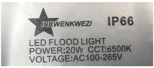 Inkwenkwezi 20W LED Flood Light