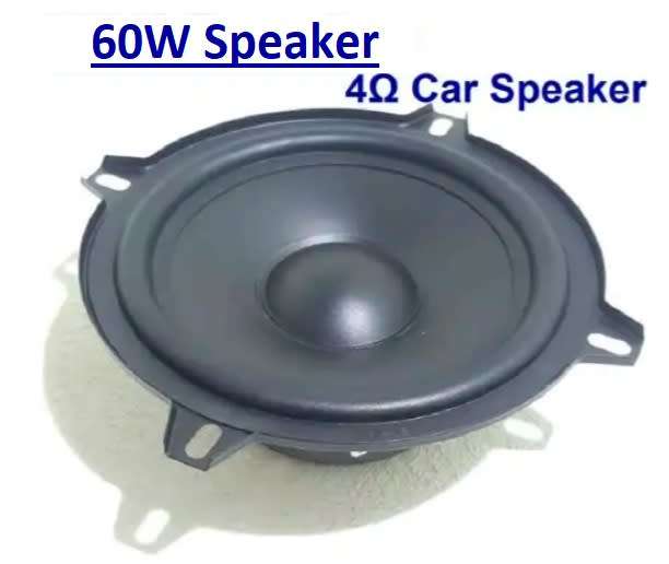 Speaker - 60W Mid-range Speaker - 13cm 60W PP Cone Car Speaker fits most OEM locations