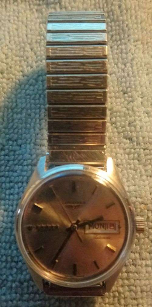 Vintage Longines Mens Watch Day & Date Display