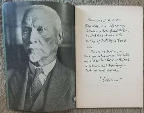 General Smuts` Speech at Bloemfontein - November 3, 1939