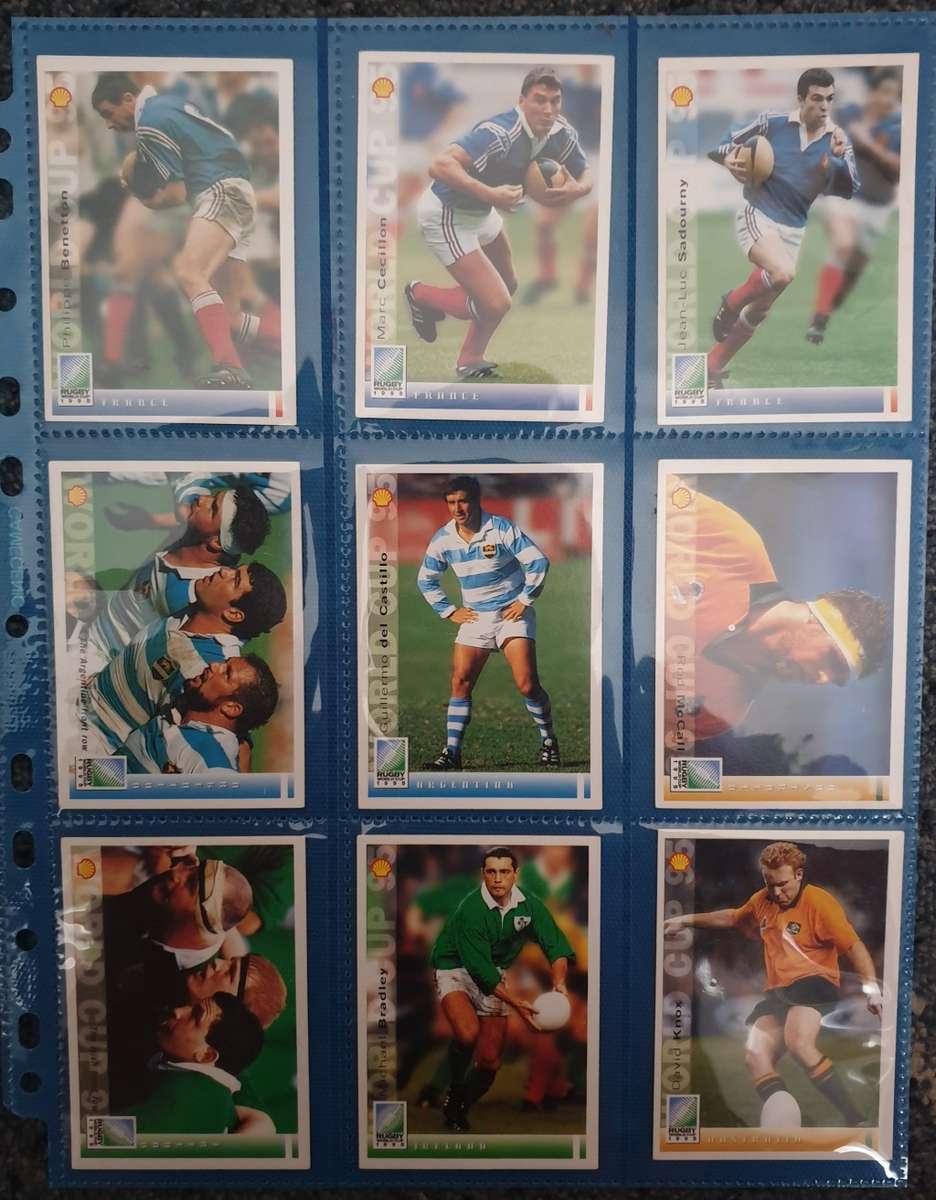 1995 World cup rugby cards