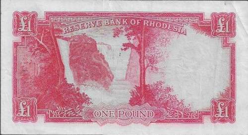 (Item 144) 2 x £1 Rhodesia Bank Notes 1964 and 1966