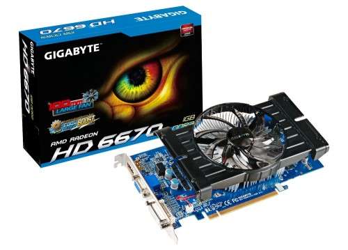 GIGABYTE AMD RADEON HD6670 1GB DDR3 128B GRAPHICS CARD