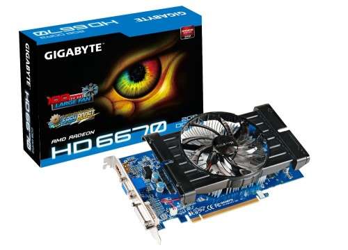 GIGABYTE Radeon HD 6670 DirectX 11 GV-R667D3-2GI 2GB 128-Bit DDR3 PCI Express OC