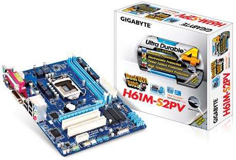 GIGABYTE H61M-S2PV 1155 SERIES MOTHERBOARD