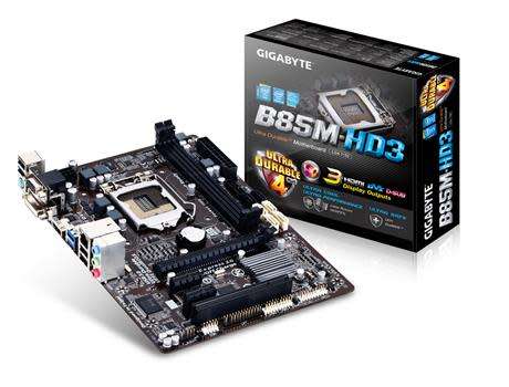 GIGABYTE GA-B85M-HD3-A, LGA1150, Intel B85 Chipset, Micro-ATX