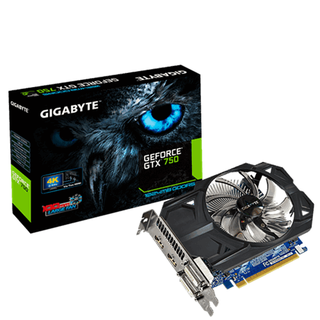 GIGABYTE NVIDIA GTX 750 OC 1024MB GRAPHICS CARD