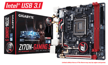 GIGABYTE Z170N-GAMING5 MINI ITX GA-Z170N-Gaming 5