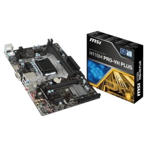 MSI H110M PRO-VH PLUS LGA1151 Intel H110 Skylake Micro-ATX Desktop Motherboard