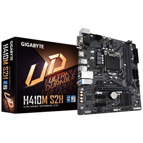 Gigabyte GA-H410M-S2H Intel H410 LGA1200 Micro-ATX Desktop Motherboard