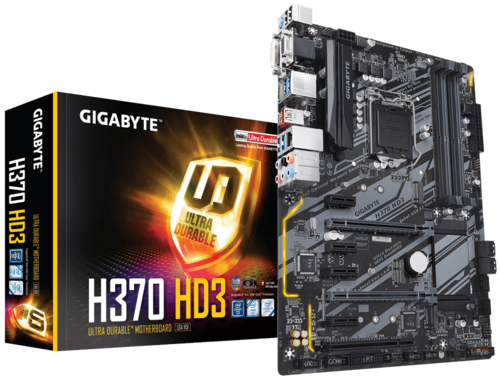 Gigabyte H370 HD3 Intel H370 Coffee Lake LGA1151   ATX Desktop Motherboard