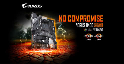 Gigabyte B450 AORUS ELITE V1 AMD  AM4 B450 Ryzen Socket AM4 ATX Desktop Motherboard