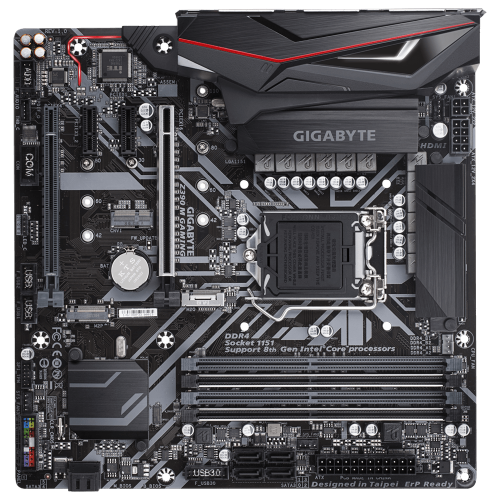 GIGABYTE Z390 M GAMING LGA 1151 (300 Series) Intel Z390 HDMI SATA 6Gb/s USB 3.1 Micro ATX Intel Moth
