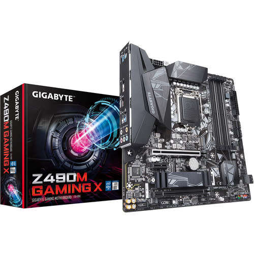 GIGABYTE Z490M Gaming x (rev. 1.0) Intel LGA 1200 Micro ATX Motherboard GA-Z490M-GamingX GA-Z490M-GA