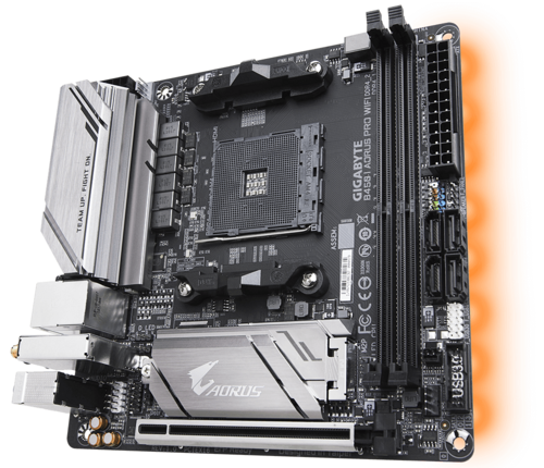 Gigabyte B450-AORUS PRO-WIFI AMD B450 AM4 Socket Mini-ITX Desktop Motherboard