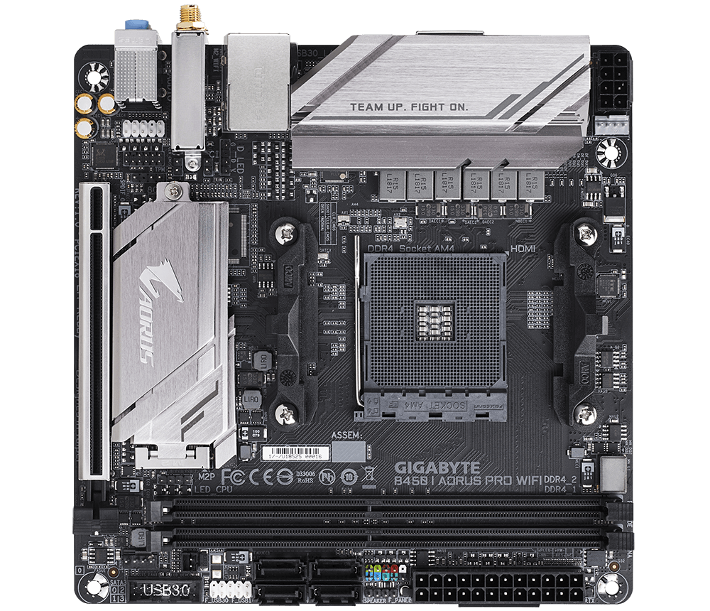 Gigabyte B450-AORUS PRO-WIFI AMD B450 AM4 Socket Mini-ITX Desktop Motherboard